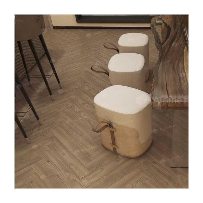 Ламинат Alpine Floor Herringbone 12 LF105-09 Дуб Калабрия