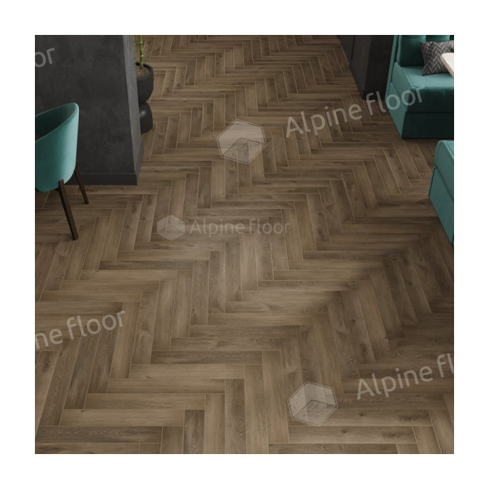 Ламинат Alpine Floor Herringbone 12 PRO LF106-11 Дуб Анжу