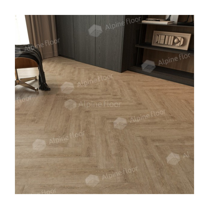 Ламинат Alpine Floor Herringbone 12 PRO LF106-7 Дуб Прованс