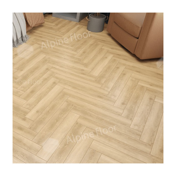 Ламинат Alpine Floor Herringbone 8 LF102-5 Дуб Шампань