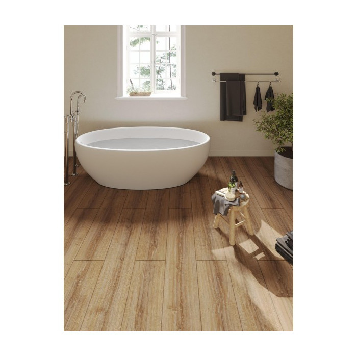 Ламинат Egger 2023 PRO Laminate Large Aqua+ 33 класс 8 мм (Россия) EPL184 Дуб Шерман коньяк коричневый