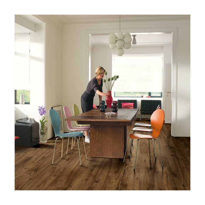 Ламинат Quick-Step Eligna wide UW1542 Реставрированный темный каштан