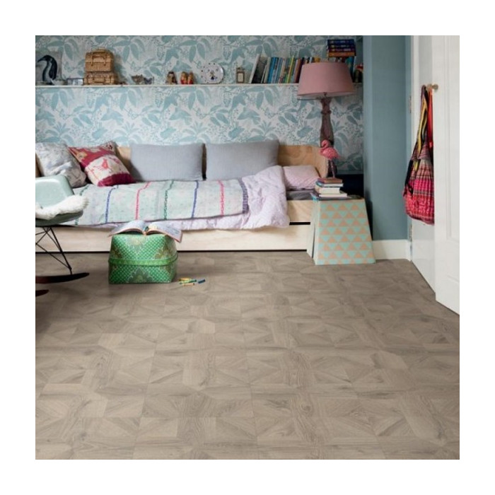 Ламинат Quick-Step Impressive patterns IPA4141 Дуб серый теплый брашированный