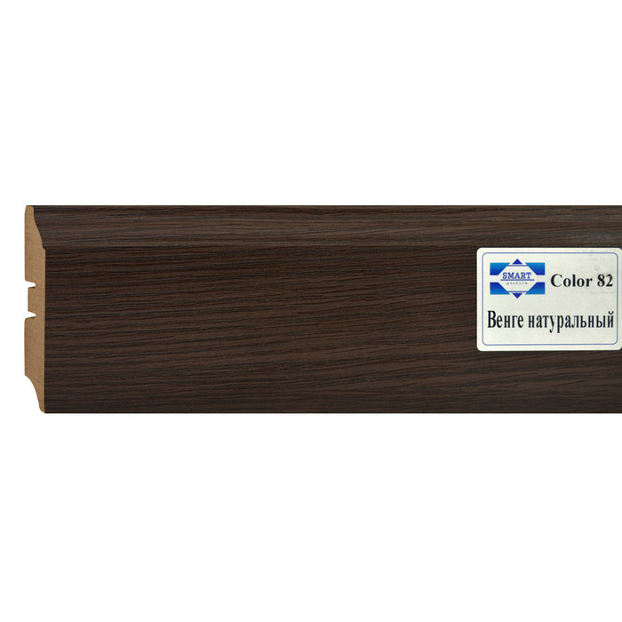 Плинтус МДФ SMARTPROFILE Color Венге натуральный 82