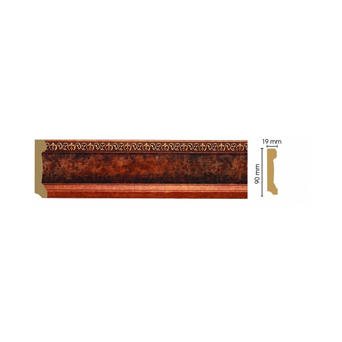 Цветной напольный плинтус Decomaster 166-767