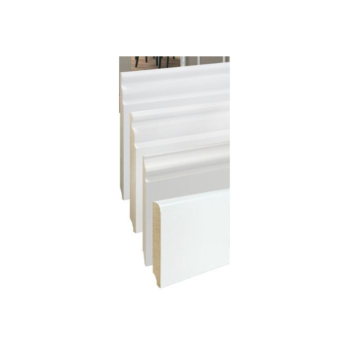 Плинтус МДФ SmartProfile Slim 120 белый