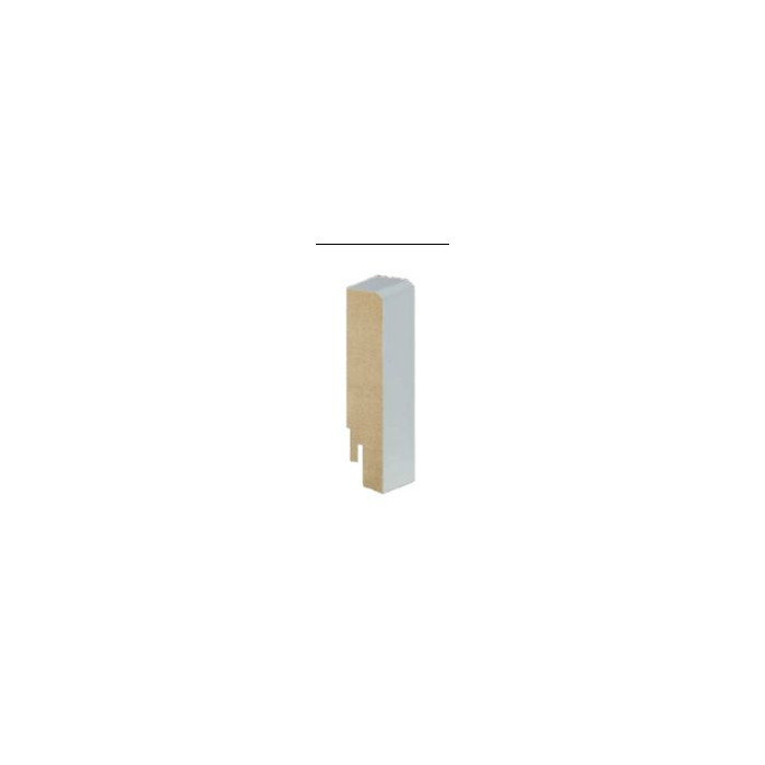 Плинтус напольный 2M1 MDF Linea Pregio Белый