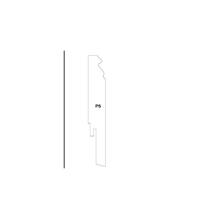 Плинтус напольный 2P5 MDF Linea Pregio Белый