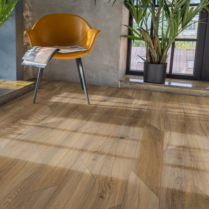 ПВХ плитка Aquafloor Parquet Chevron Glue AF2556PGCh