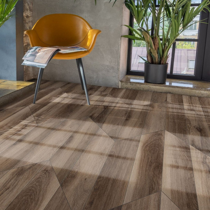 ПВХ плитка Aquafloor Parquet Chevron Glue AF2558PGCh