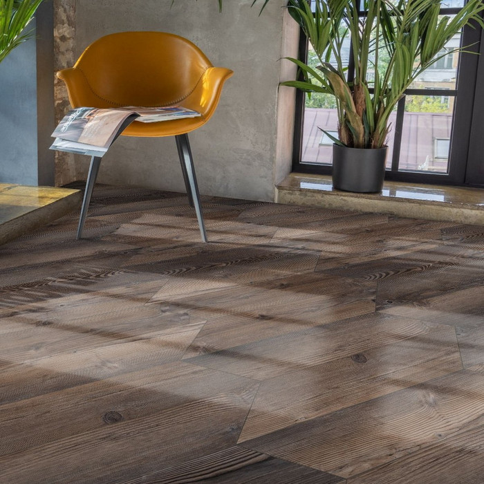 ПВХ плитка Aquafloor Parquet Chevron Glue AF2557PGCh