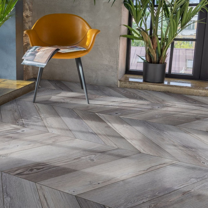 ПВХ плитка Aquafloor Parquet Chevron Glue AF2552PGCh