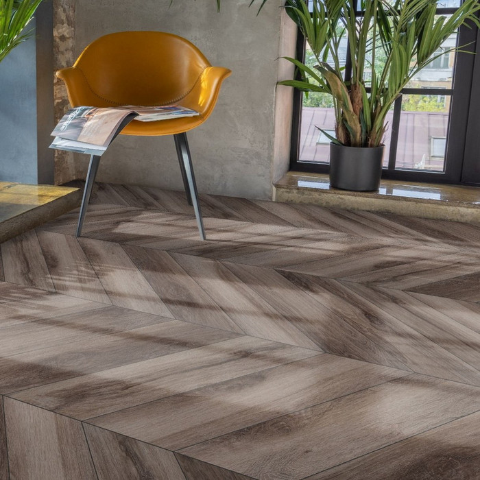 ПВХ плитка Aquafloor Parquet Chevron Glue AF2554PGCh