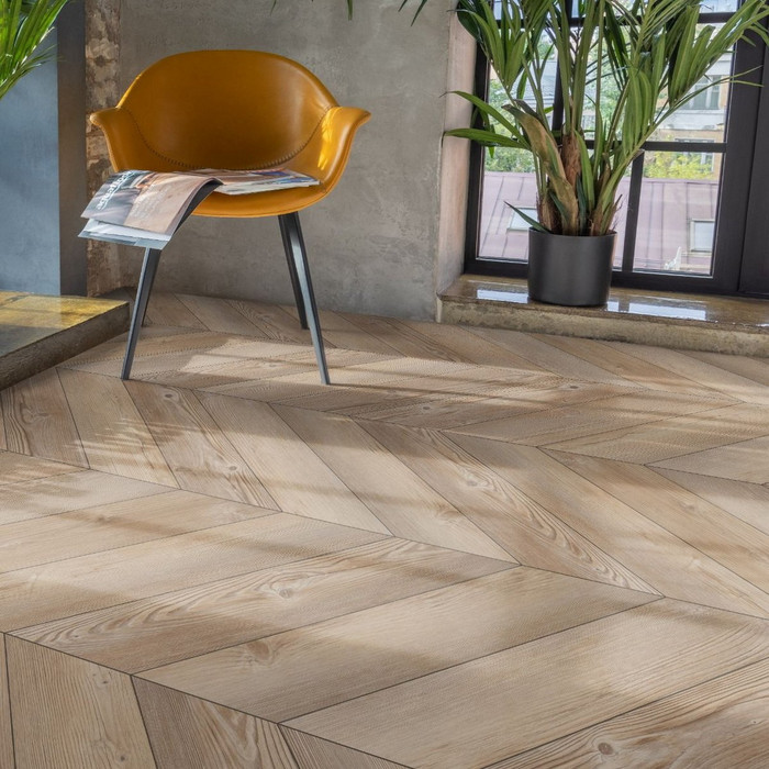 ПВХ плитка Aquafloor Parquet Chevron Glue AF2555PGCh