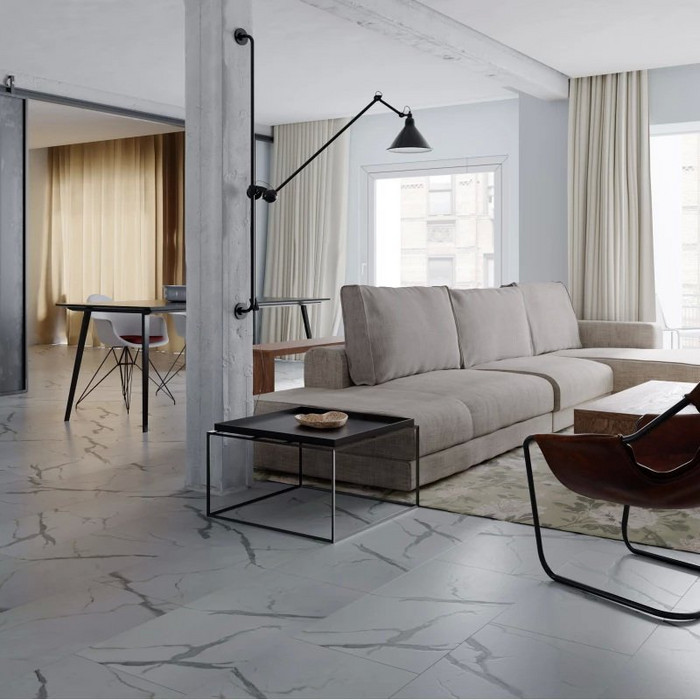 SPC плитка Ceramo Vinilam Stone 87999 Греческий Мрамор