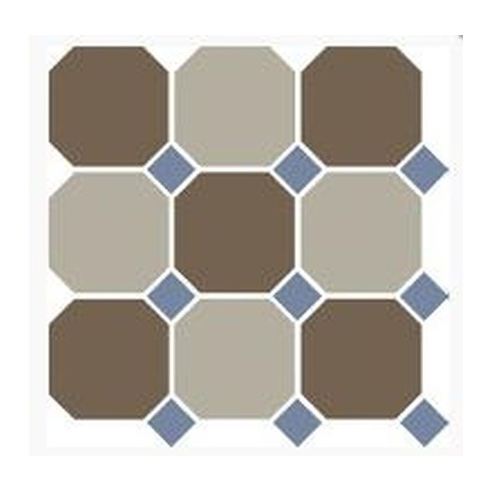 Керамогранит Top Cer Octagon New 4429+01 OCT11-B Coffe Brown 29 Beige 01 OCTAGON/Blue Cobalt 11 Dots 30х30 см
