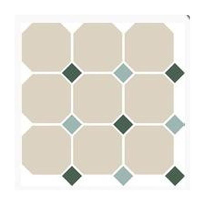 Керамогранит Top Cer Octagon New 4416 OCT18+13-B White OCTAGON 16/Green 18 + Turquoise 13 Dots 30х30 см