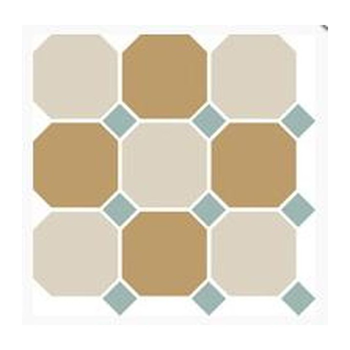 Керамогранит Top Cer Octagon New 4416+03 OCT13-B White 16 Yellow 03 OCTAGON/Turquoise 13 Dots 30х30 см