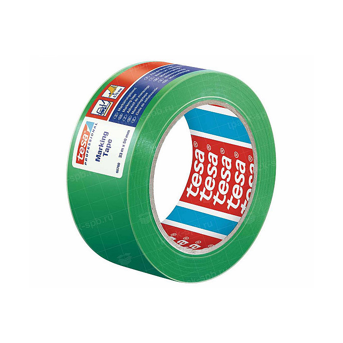 Ленты для разметки Tesa 60760, 33 м * 1,280 мм, зеленый