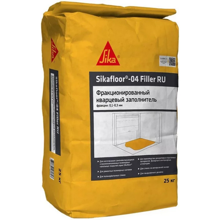 Наполнитель кварцевый для полимерных полов Sikafloor-04 Filler, 25 кг