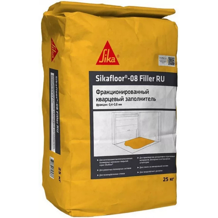 Наполнитель кварцевый для полимерных полов Sikafloor-08 Filler, 25 кг